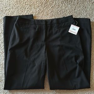 Anne Klein Black Straight Leg Pant